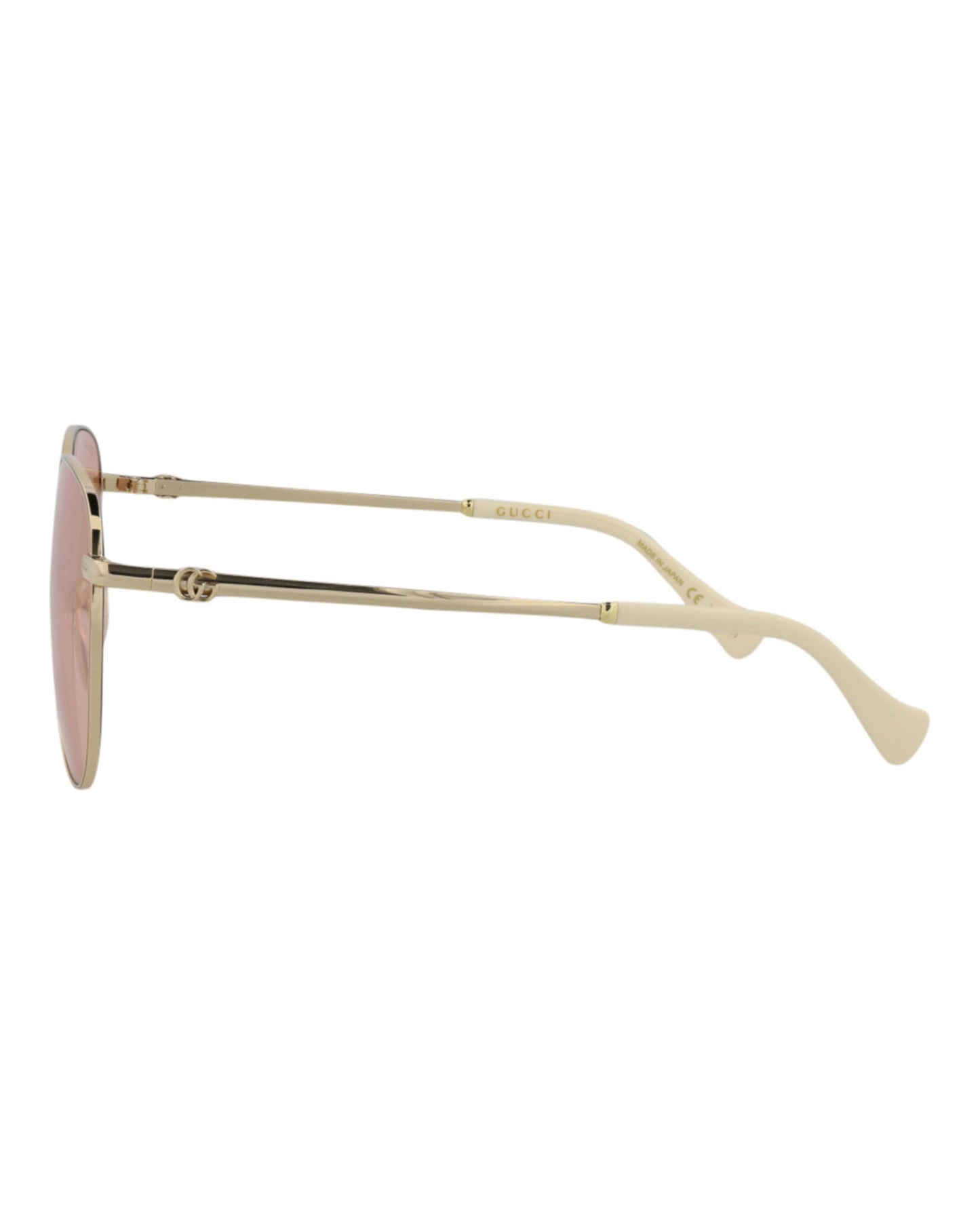 Aviator-Frame Metal Sunglasses