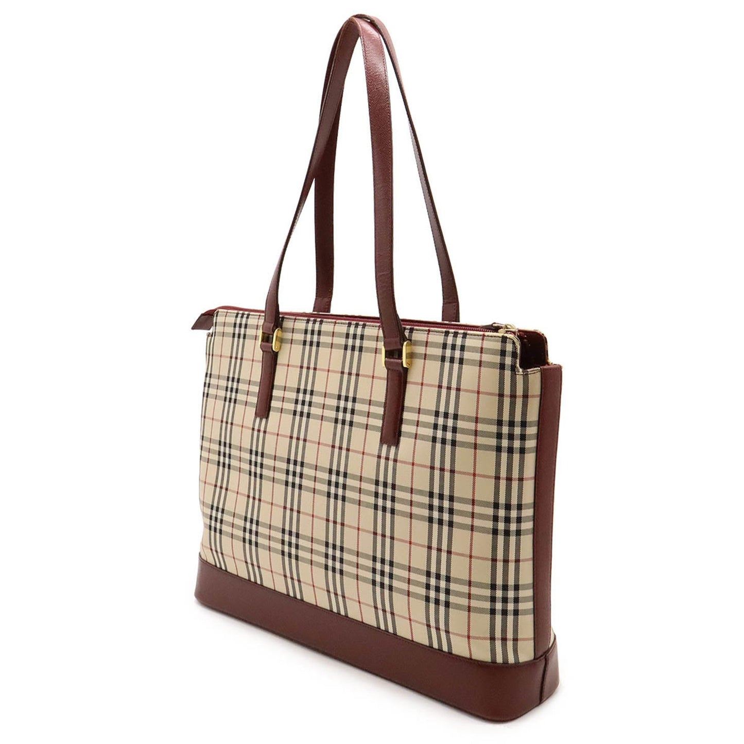 Burberry   Canvas Leather Shoulder Bag Tote Bag ()