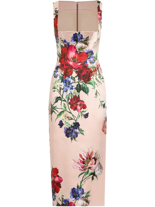 Dolce & Gabbana Women Floral Midi Dress