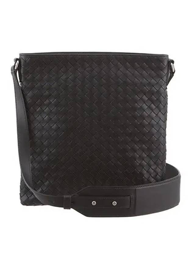 Bottega Veneta Intrecciato Cross Bag Black
