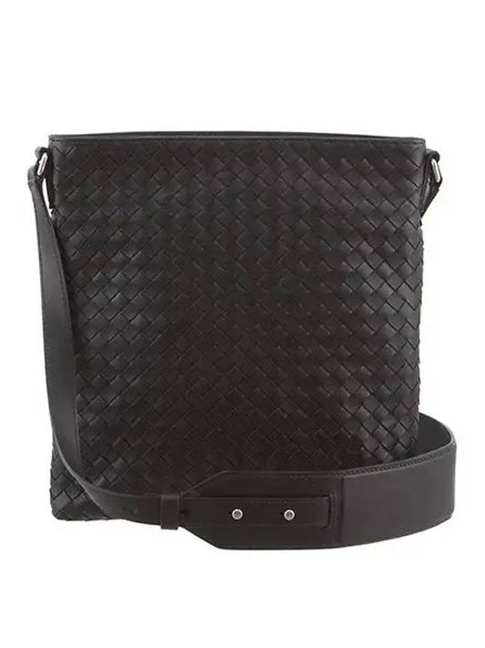 Bottega Veneta Intrecciato Cross Bag Black