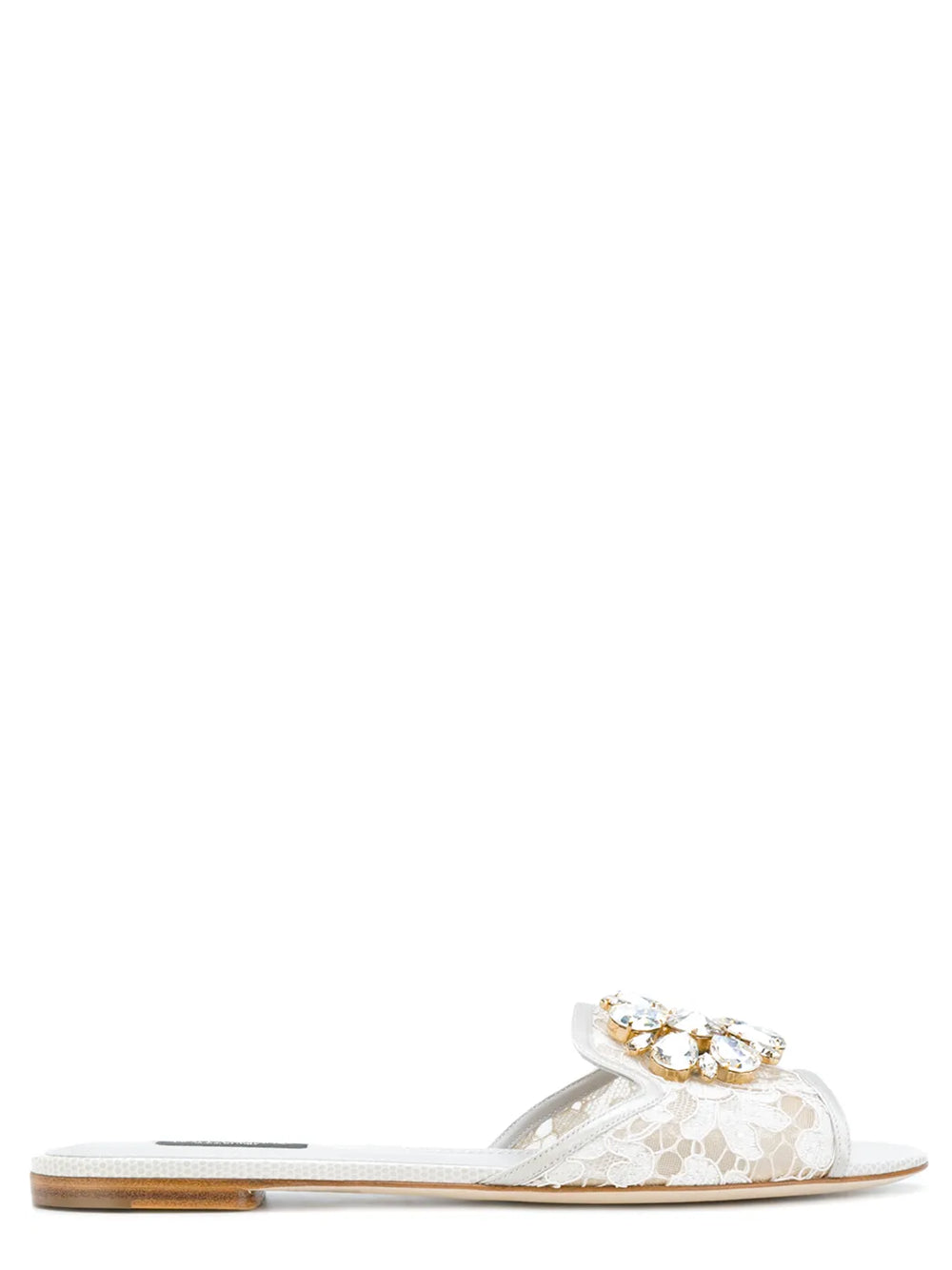 Dolce & Gabbana Women White Flat Sandals