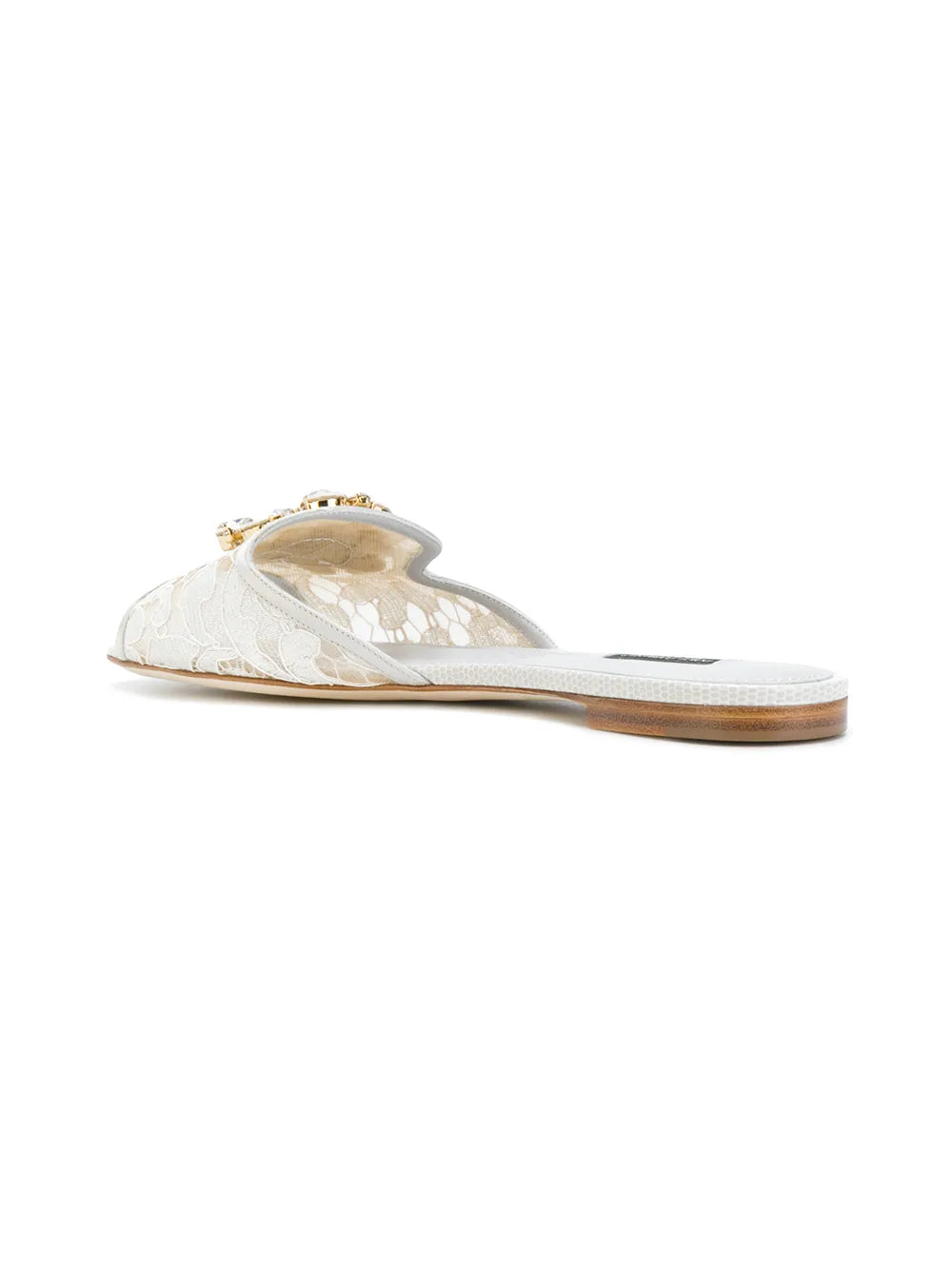 Dolce & Gabbana Women White Flat Sandals