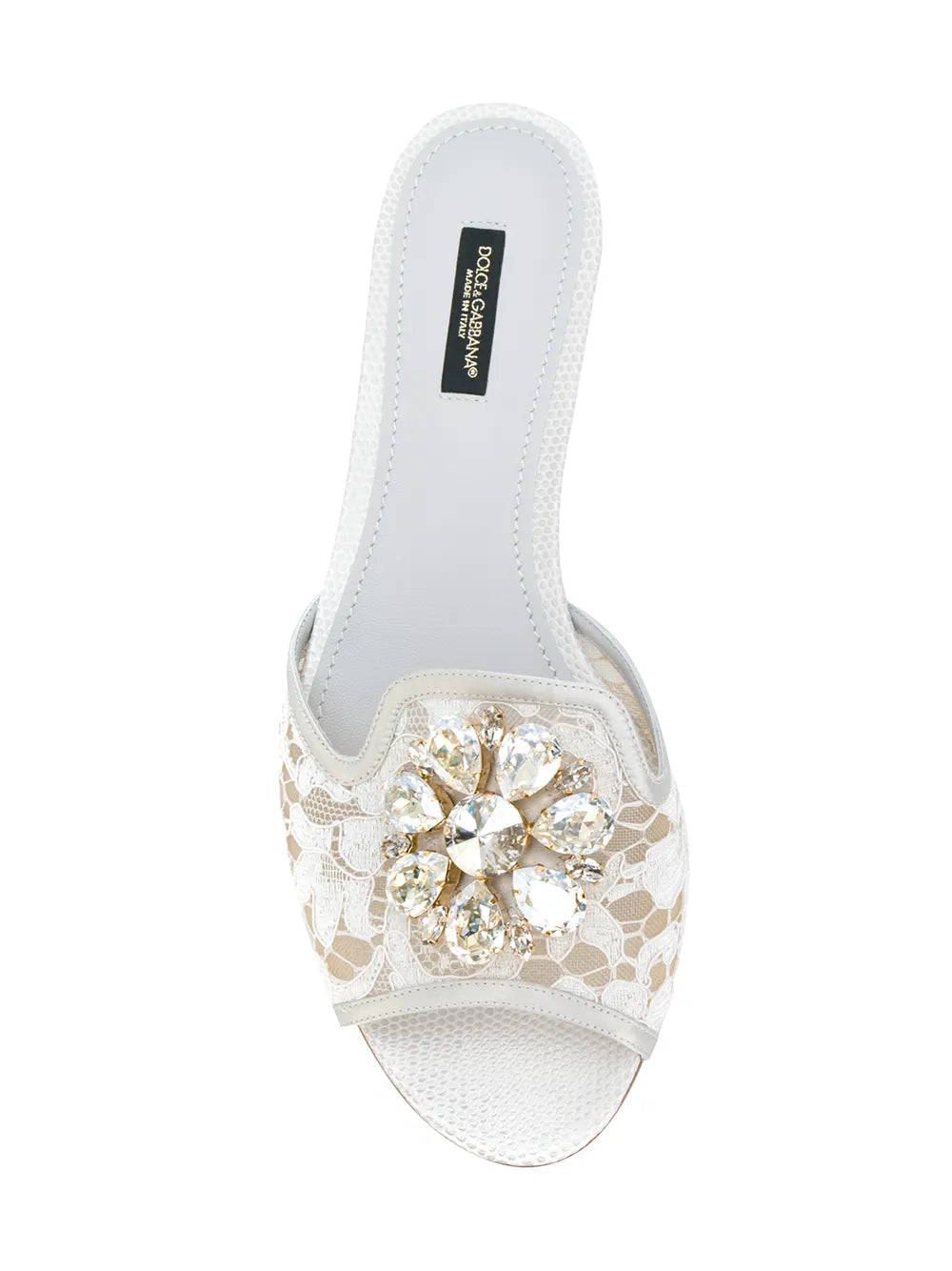 Dolce & Gabbana Women White Flat Sandals
