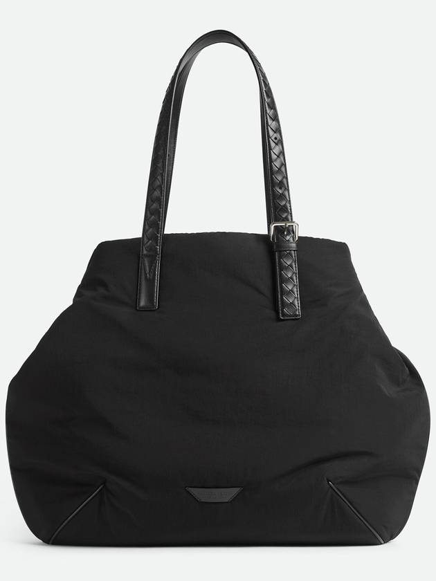Bottega Veneta Navenue Padded Tote Bag Black