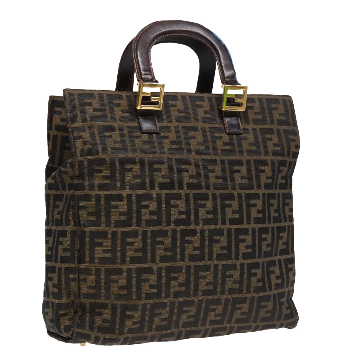 FENDI Zucca Canvas Hand Bag Brown91561