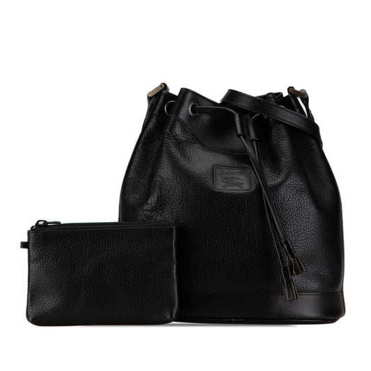 Burberry  Leather Pouch Shoulder Bag ()
