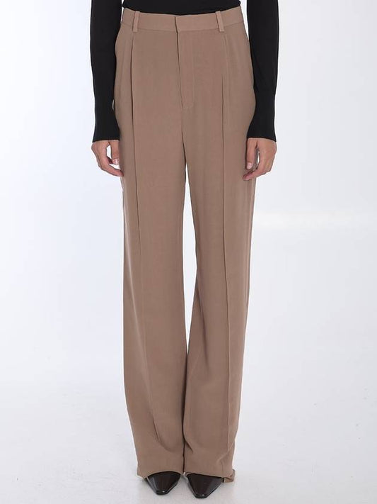 Saint Laurent Silk Crêpe Trousers
