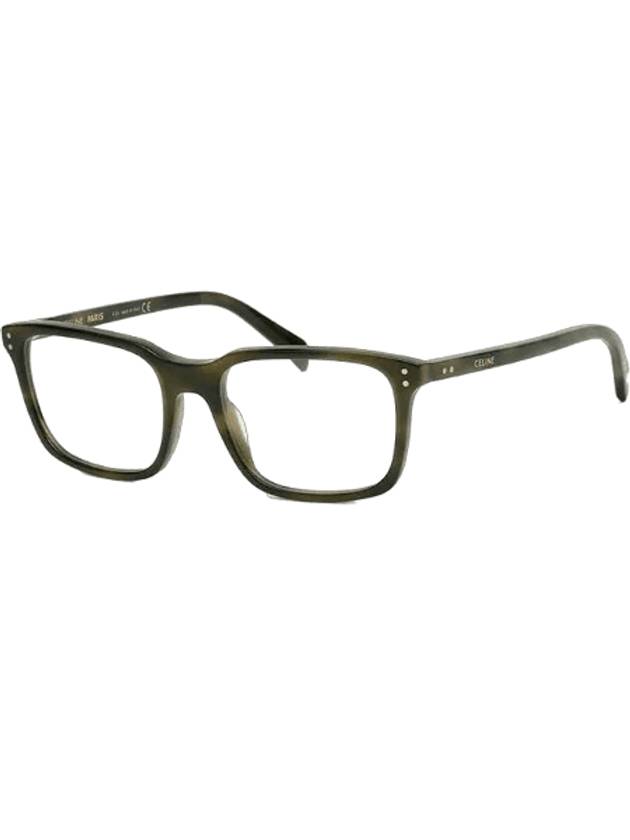 CELINE Eyewear Square Glasses Khaki Havana