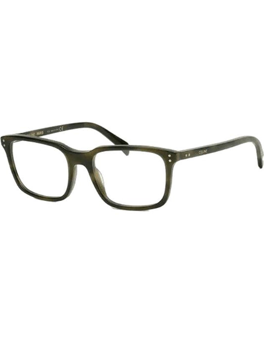 CELINE Eyewear Square Glasses Khaki Havana