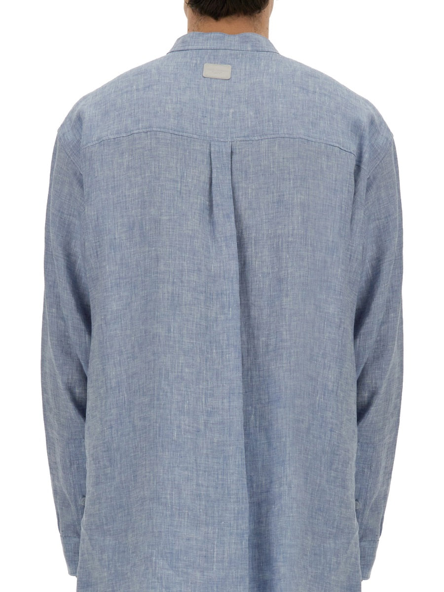 Dolce & Gabbana Men Shirt With Mandarin Collar