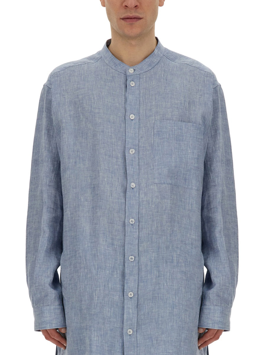 Dolce & Gabbana Men Shirt With Mandarin Collar