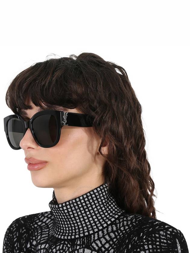 Saint Laurent Saint Laurent Grey Round Ladies Sunglasses SL M95/F 005 56