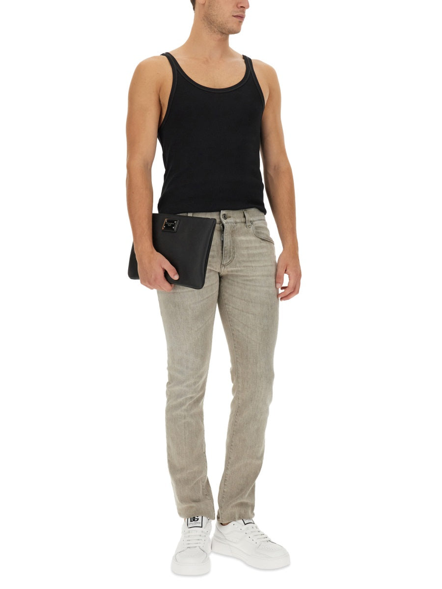 Dolce & Gabbana Men Ribbed Tank Top