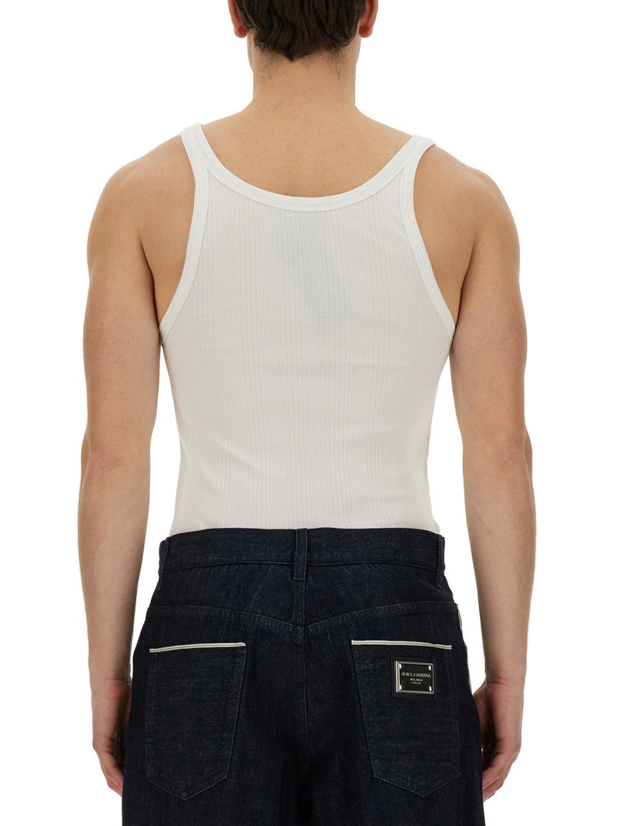 Dolce & Gabbana Men Ribbed Tank Top