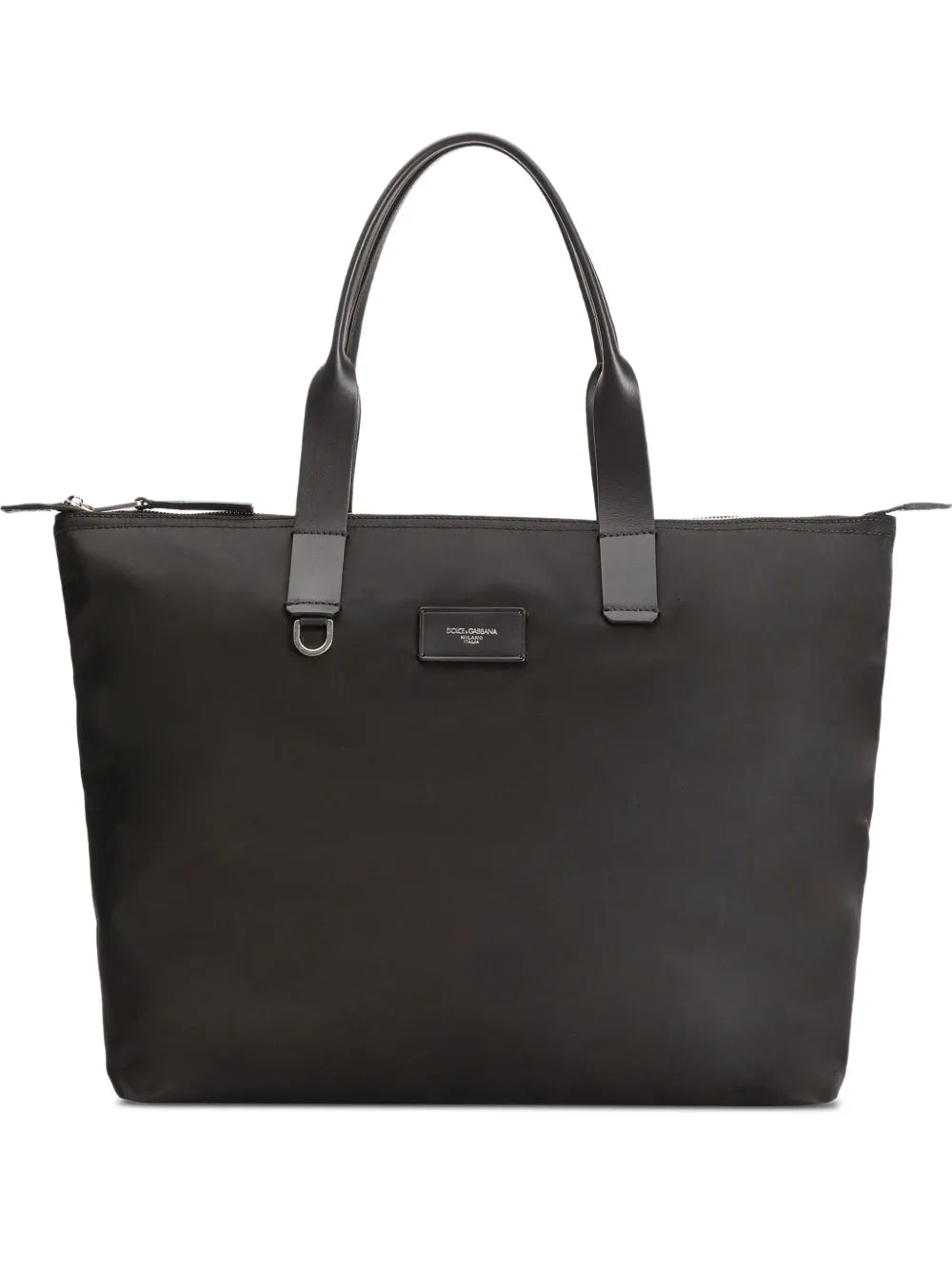Dolce & Gabbana Men Tote Bag With Logo Plaque