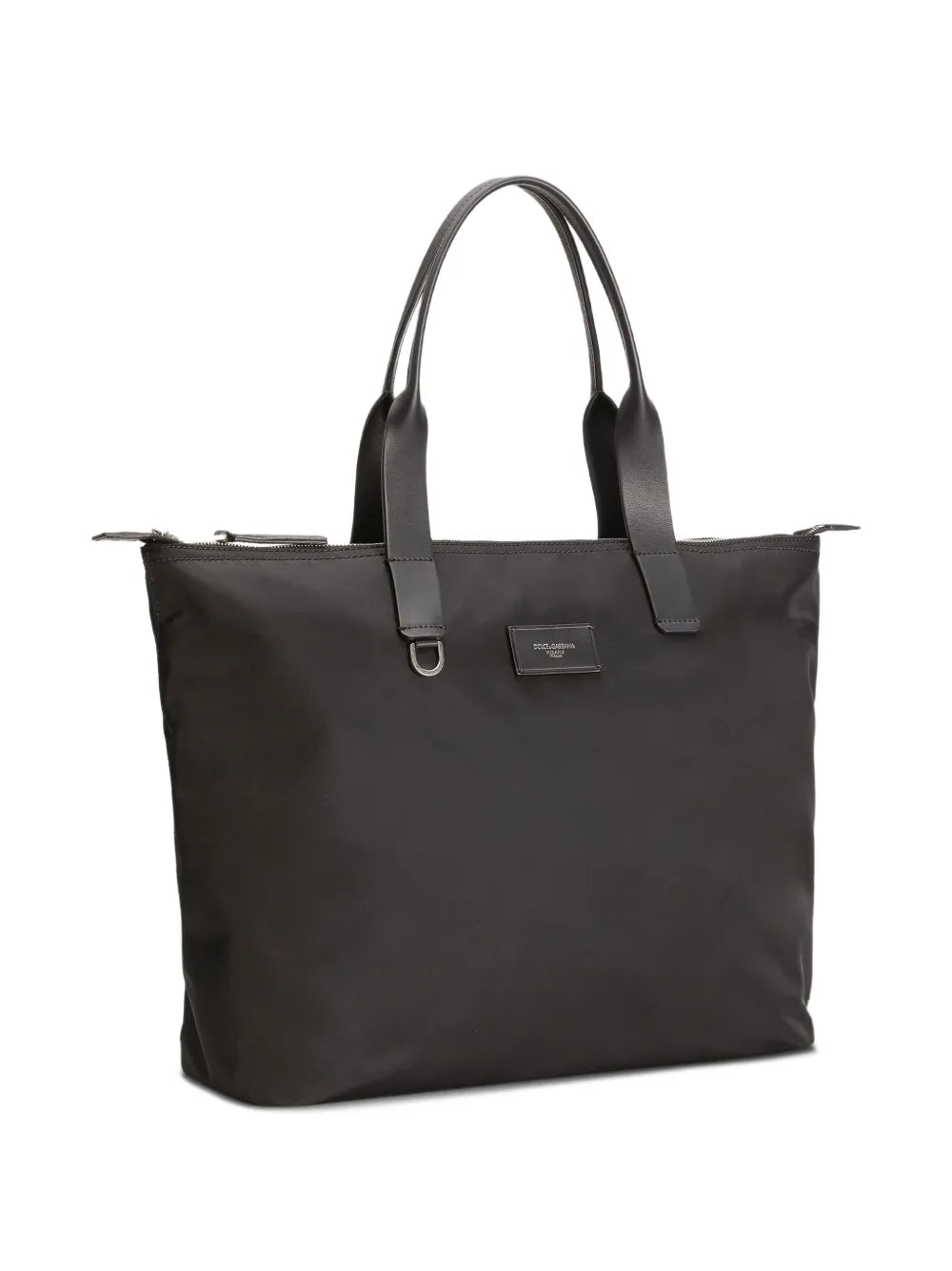 Dolce & Gabbana Men Tote Bag With Logo Plaque