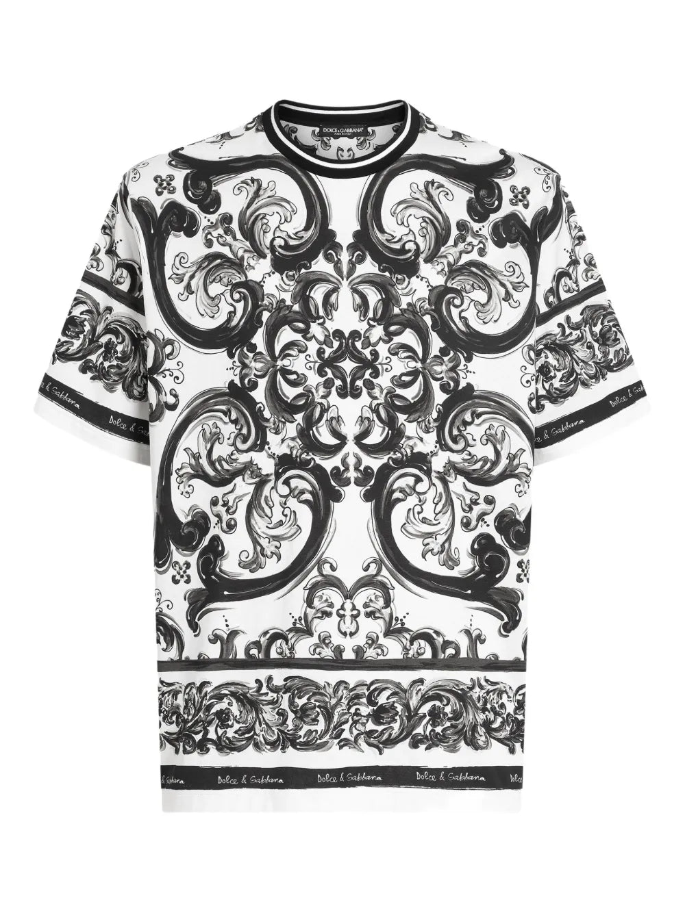 Dolce & Gabbana Men Majolica Print T-Shirt