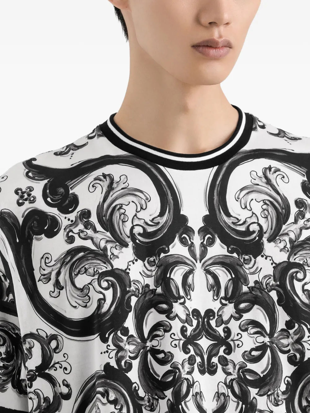 Dolce & Gabbana Men Majolica Print T-Shirt