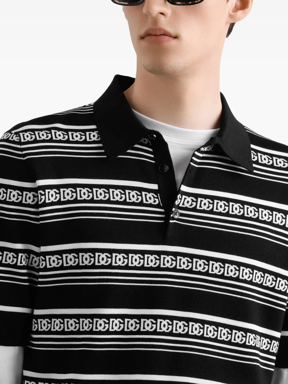 Dolce & Gabbana Men Silk Polo