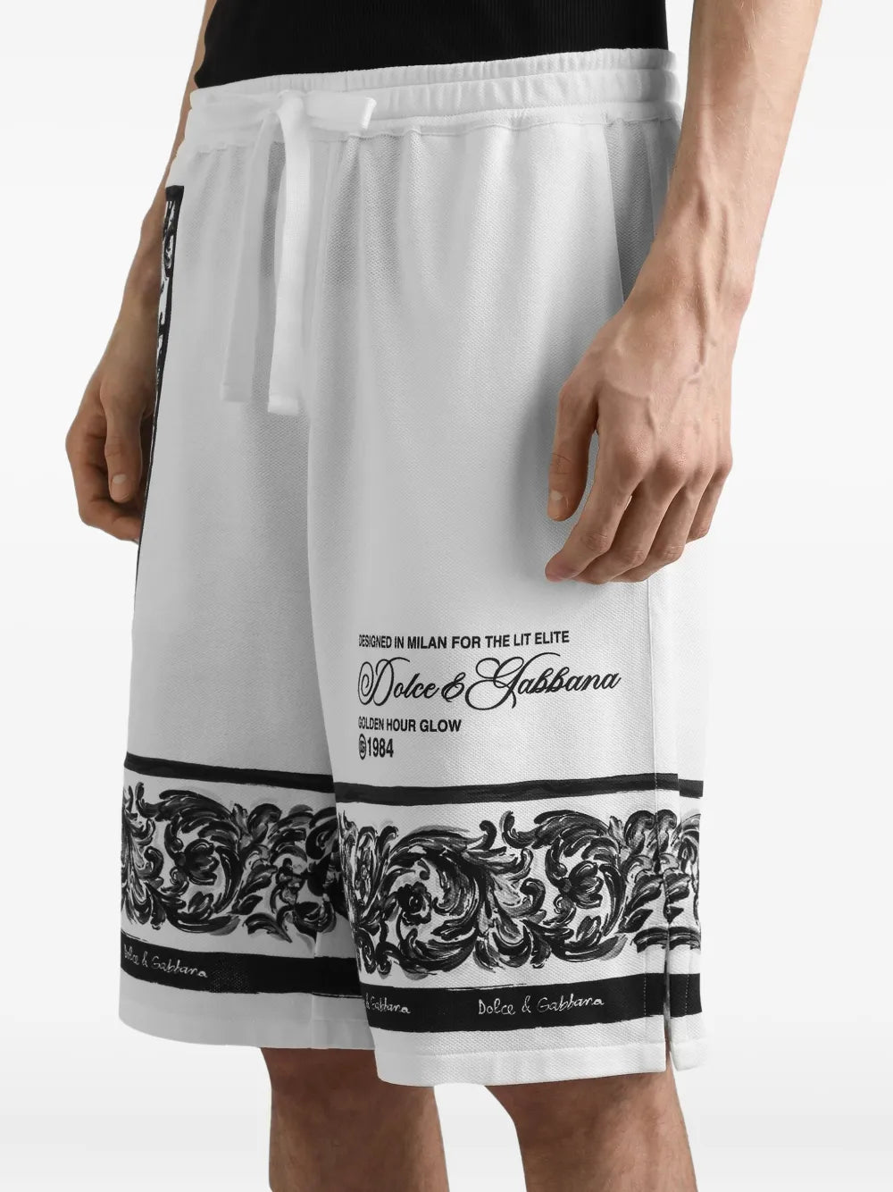 Dolce & Gabbana Men Cotton Shorts With Logo