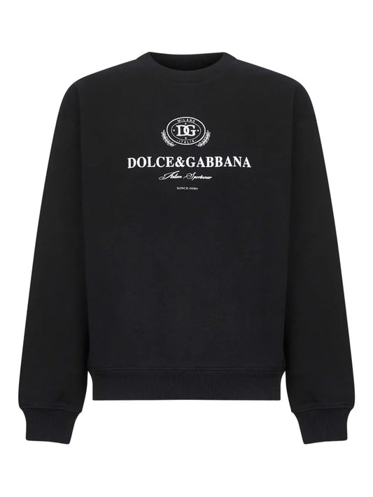 Dolce & Gabbana Men Crewneck Sweater With Logo