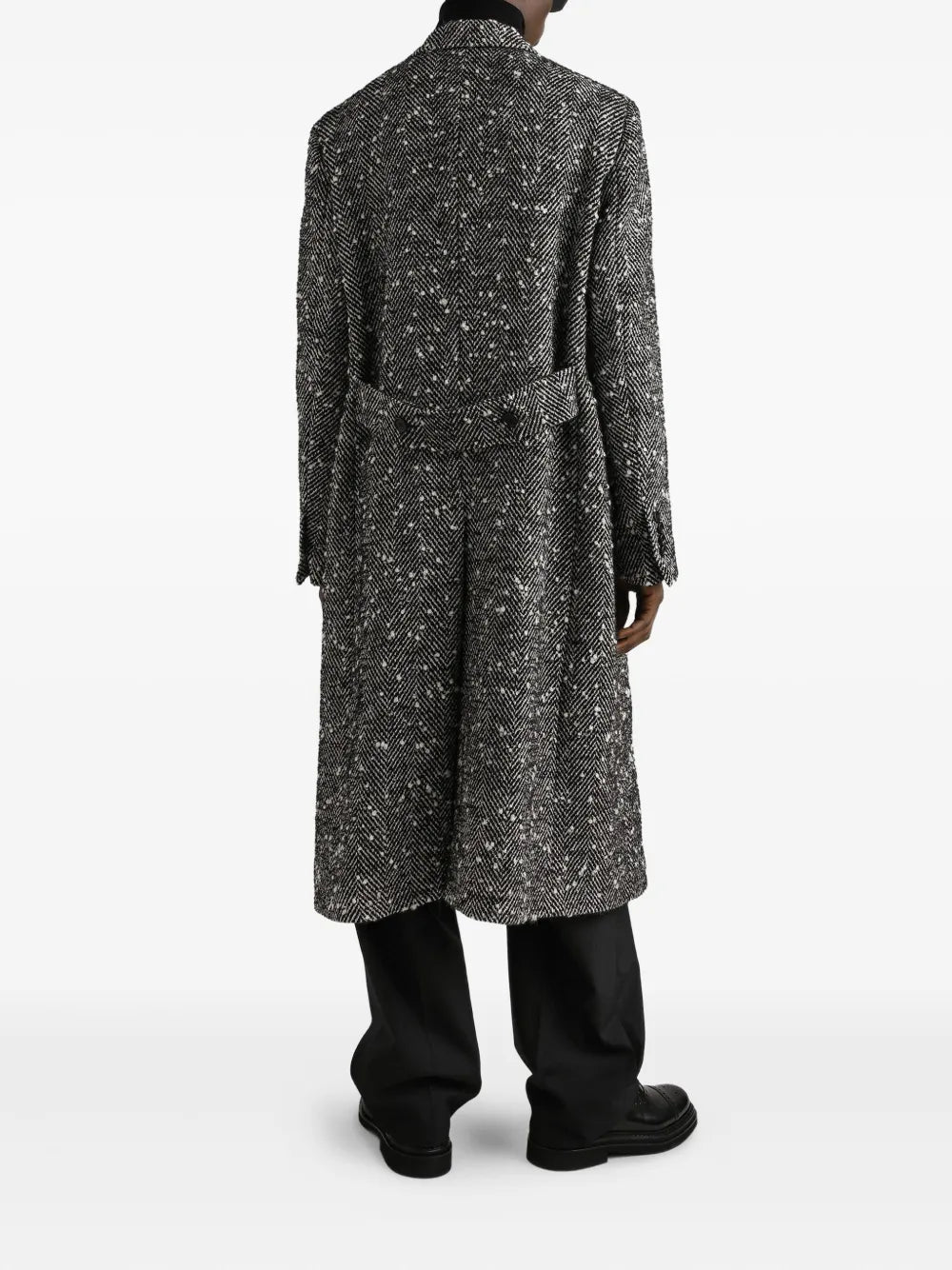 Dolce & Gabbana Men Herringbone Coat