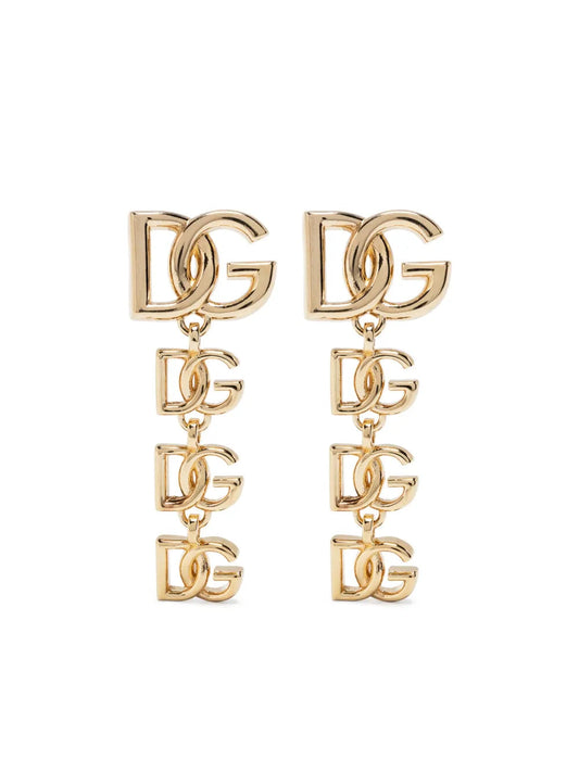Dolce & Gabbana Women Logo Drop Earrings