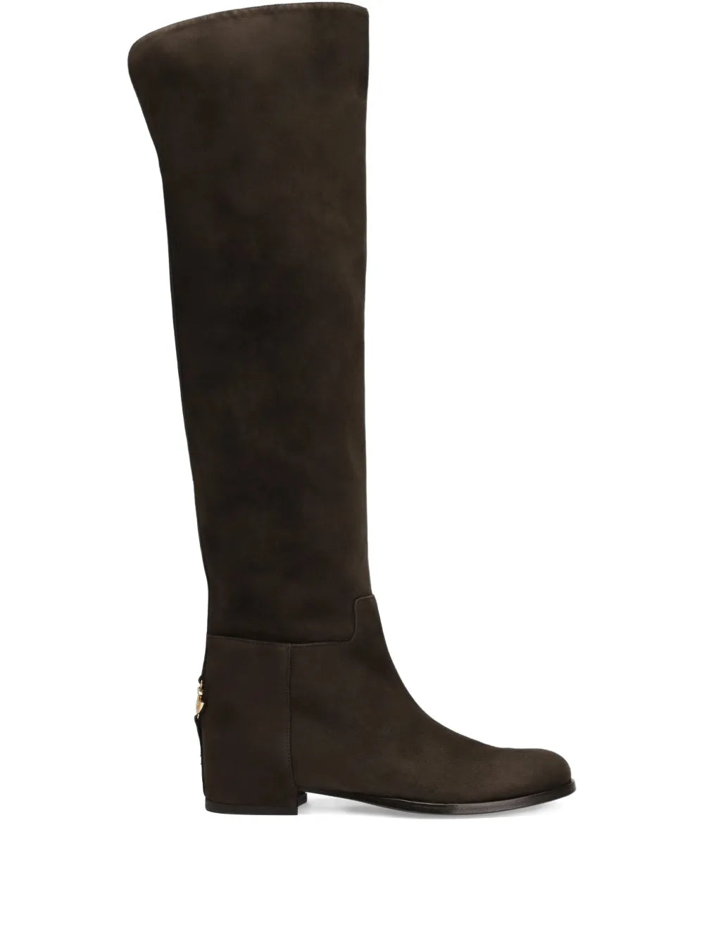 Dolce & Gabbana Women Suede Boots With Logo