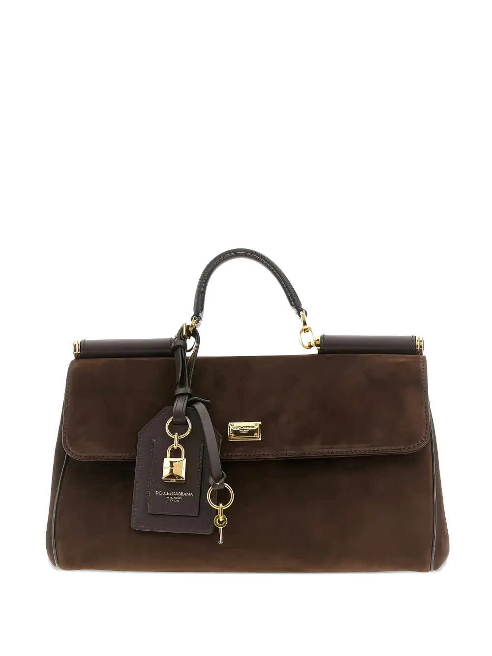 Dolce & Gabbana Women My Suede Tote Bag Decorated With A Sicily Padlock