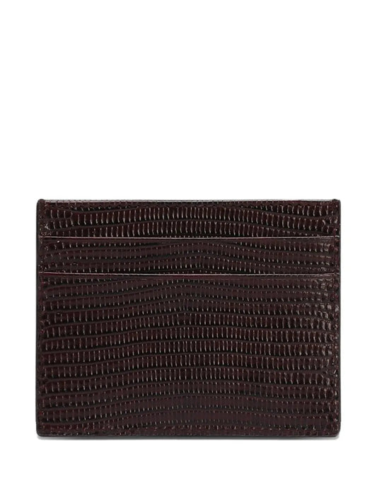 Dolce & Gabbana Women Card Holder With Logo Plaque