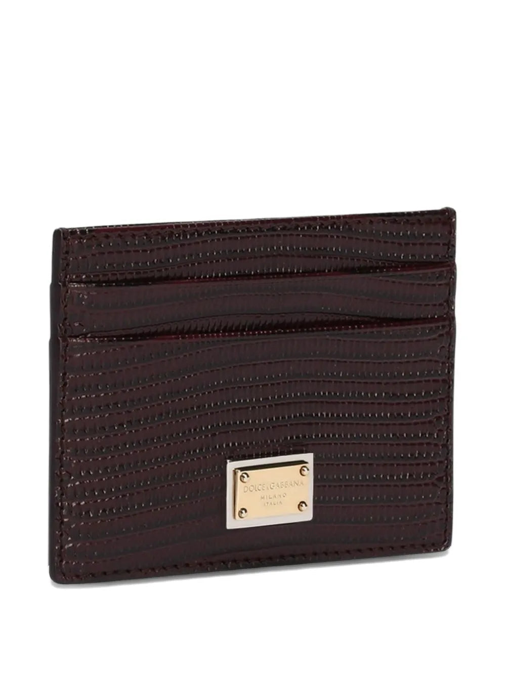 Dolce & Gabbana Women Card Holder With Logo Plaque