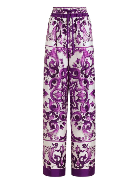 Dolce & Gabbana Women Silk Trousers