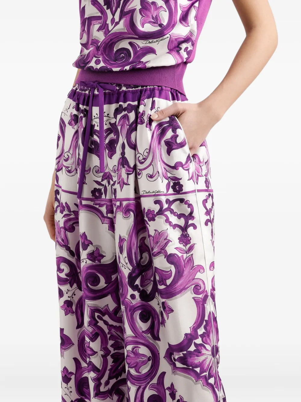 Dolce & Gabbana Women Silk Trousers