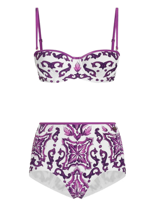 Dolce & Gabbana Women Majolica Print Bikini