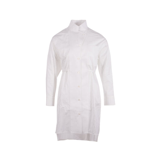 Hermes Size 32 Chemise A Liens Shirt Dress Cotton White
