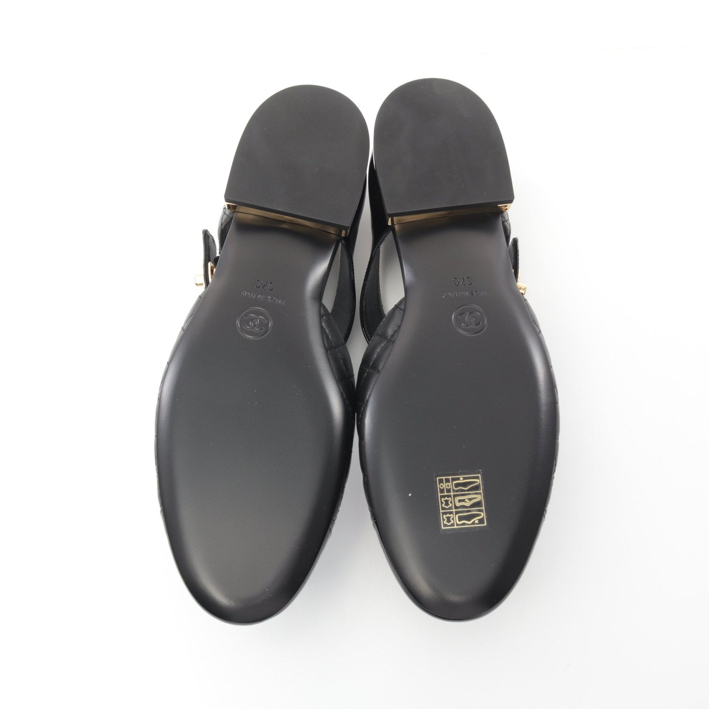Chanel Ballerina Ballet shoes Lambskin Patent leather Black