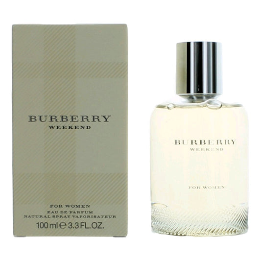 2pcs Burberry Weekend by Burberry, 3.3 oz Eau De Parfum Spray for Women (Week end)