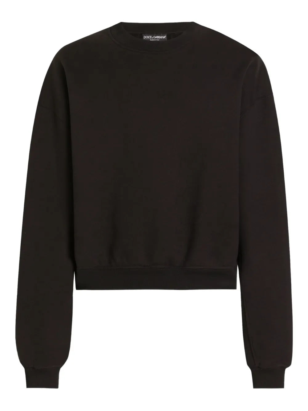 Dolce & Gabbana Men Long-Sleeved Cropped Sweatshirt