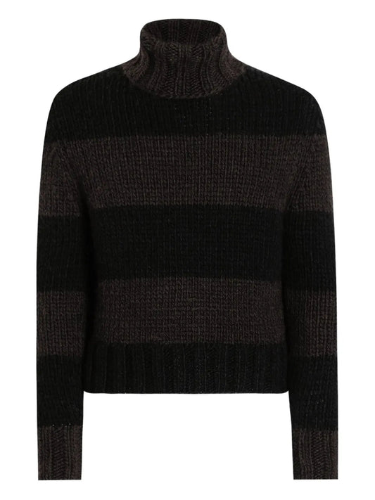 Dolce & Gabbana Men Striped Turtleneck Sweater