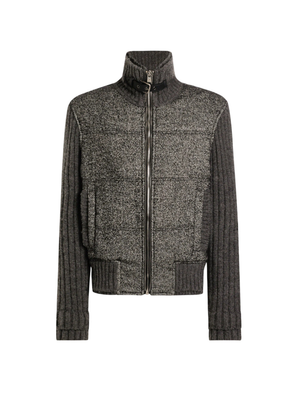 Dolce & Gabbana Men Houndstooth Knit Jacket