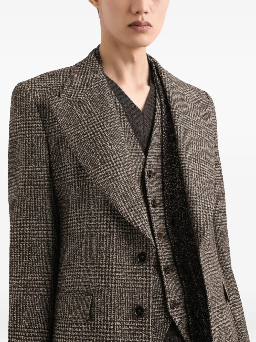 Dolce & Gabbana Men Checked Blazer