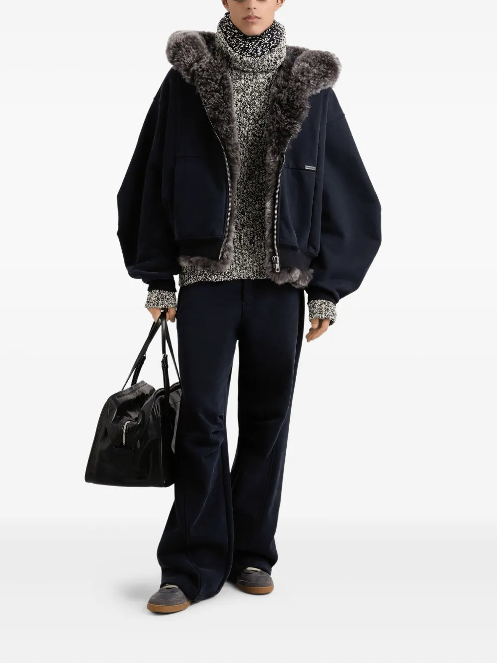 Dolce & Gabbana Men Sweatpants With Elastic Waist And Inserts