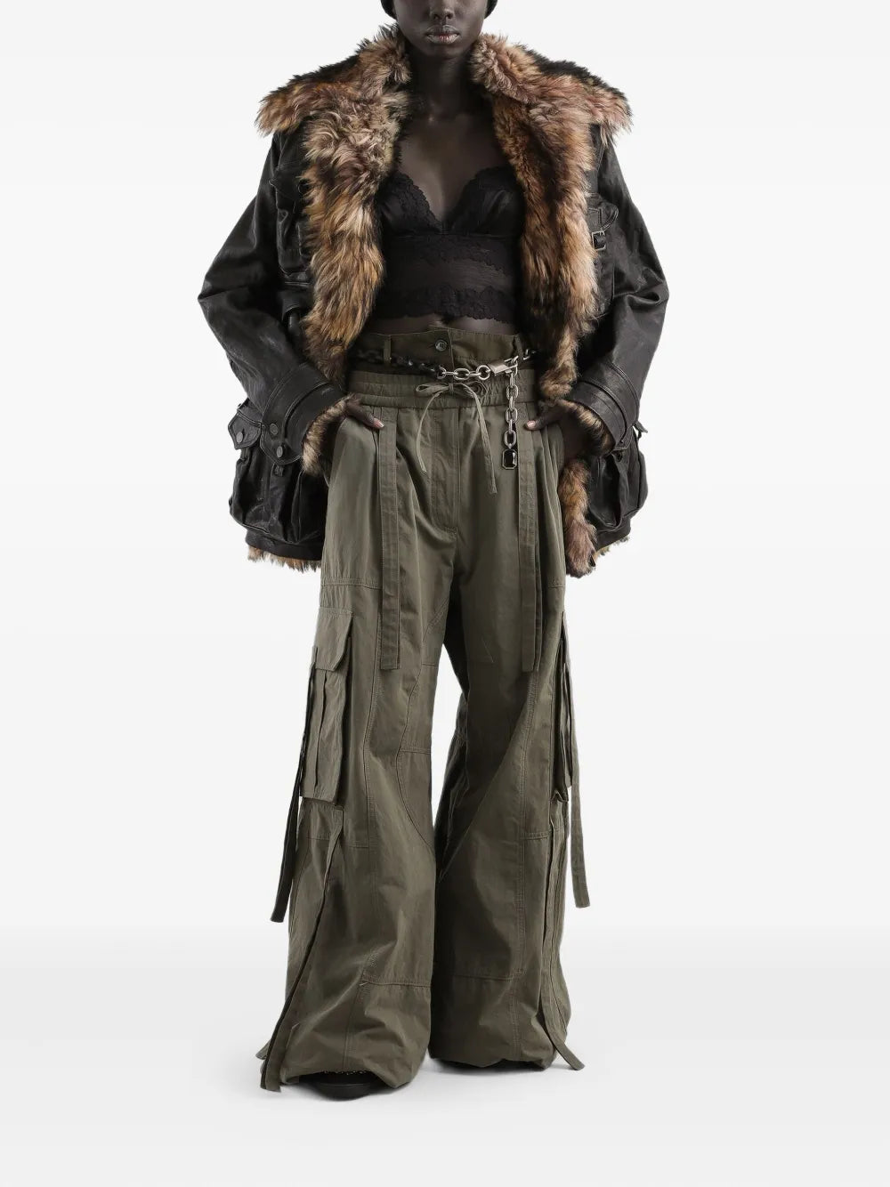 Dolce & Gabbana Women Drawstring Cargo Pants #