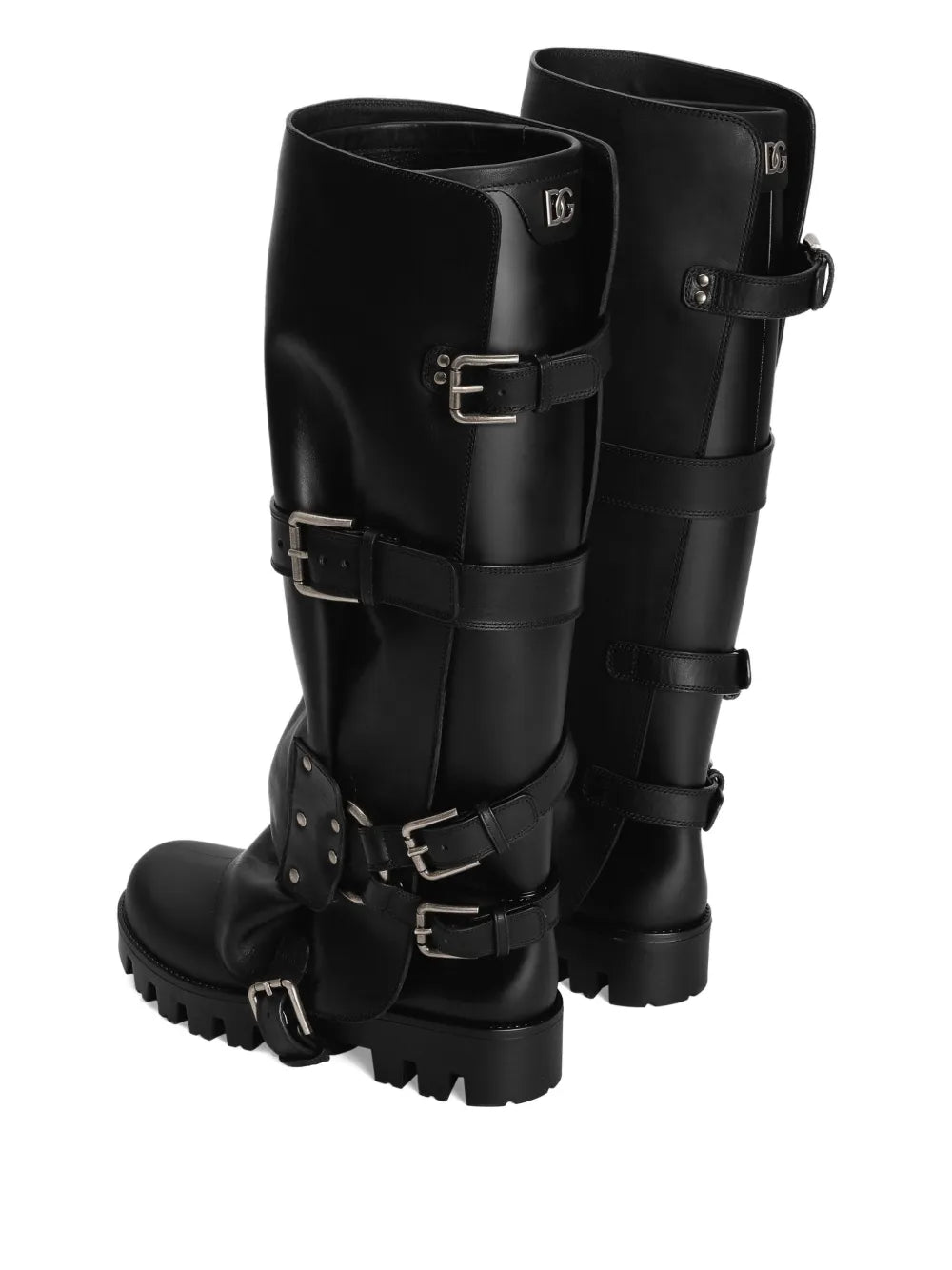 Dolce & Gabbana Women Buckled Biker Boots