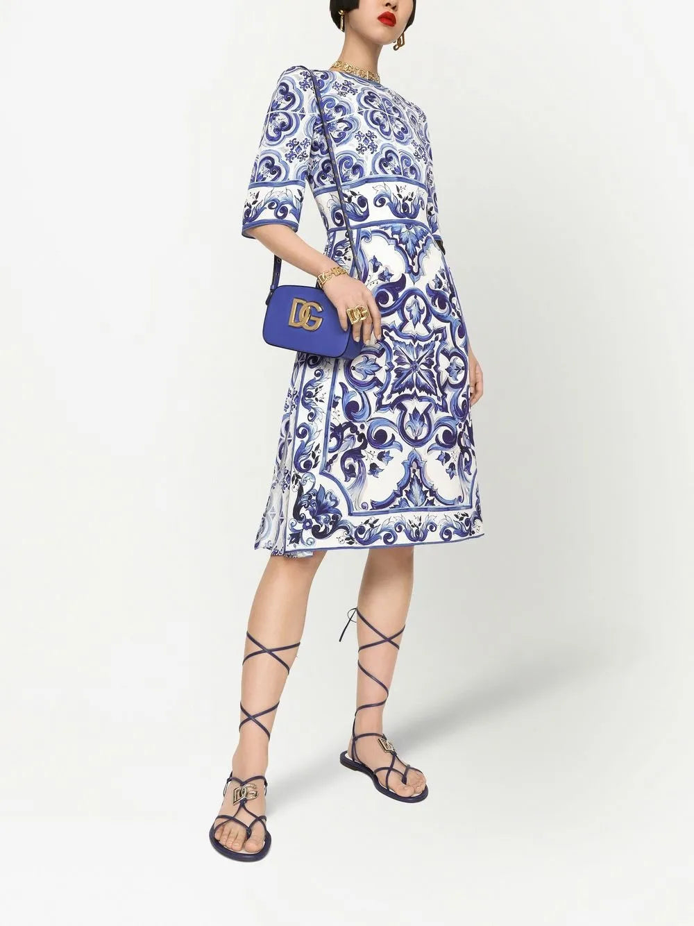 Dolce & Gabbana Women Printed Midi Dress