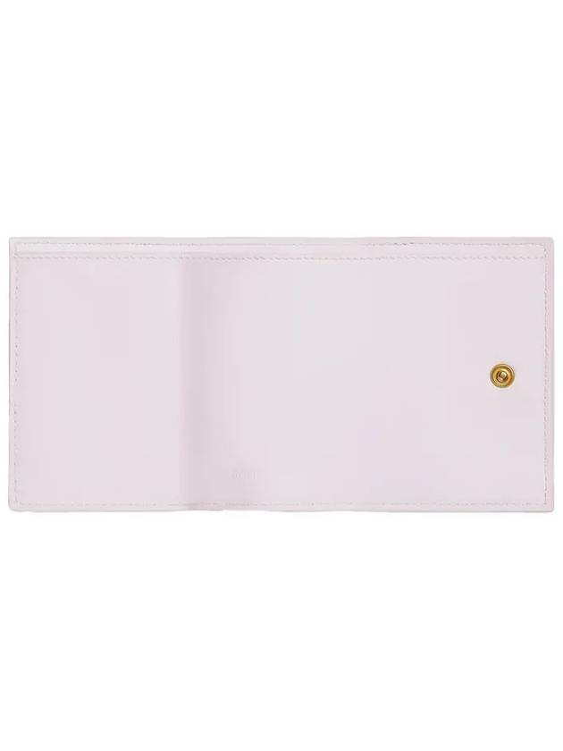 Bottega Veneta TINy Tri-Fold Zipper Half Wallet Pink