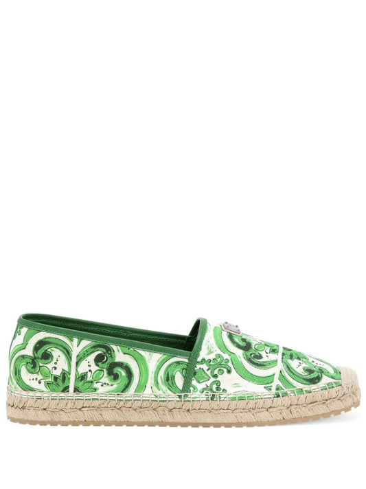 Dolce & Gabbana Men Majolica Print Espadrilles
