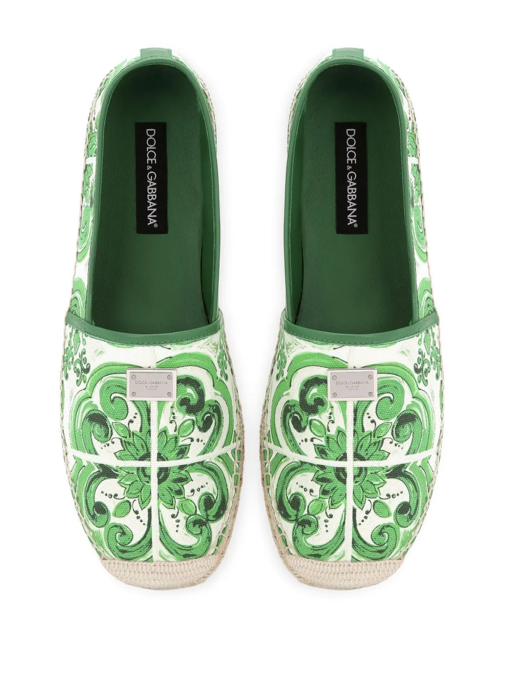Dolce & Gabbana Men Majolica Print Espadrilles
