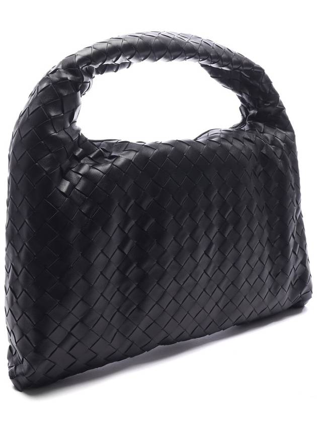 Bottega Veneta Intrecciato Hop Small Tote Bag Black